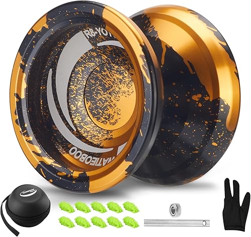 WATIEOBOO R8 Responsive Yo yo profesional, yoyos de metal para niños y adultos principiantes, rodamiento Yoyo de repuesto que no responde para