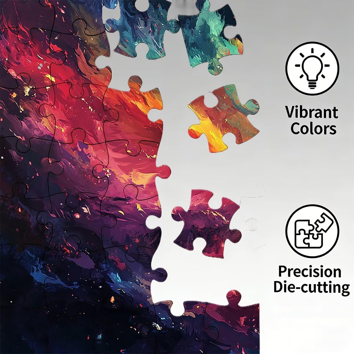 Puzzle 1500 elementów feniks, puzzle płomień dla dorosłych, klasyczne puzzle gry edukacyjne do aktywności rodzinnej, najwyższej jakości drewniane puzzle z pudełkiem na prezent dla mężczyzn i kobiet