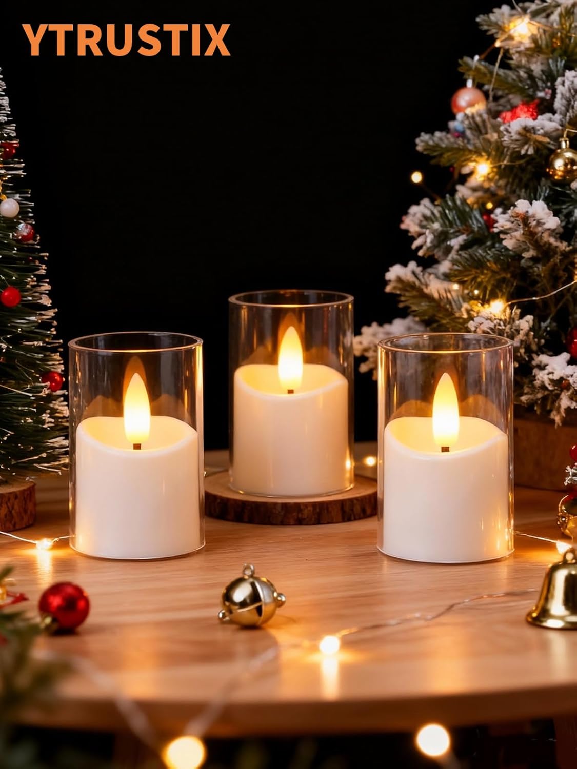 Rechargeable Flameless Tea Light Candles with Timer Remote, 1.7"x2.5" Acrylic Small Votive Electric LED Candles Battery Operated for Home Aniversary Wedding Holiday Decor (Pack of 6, White) - Image 2