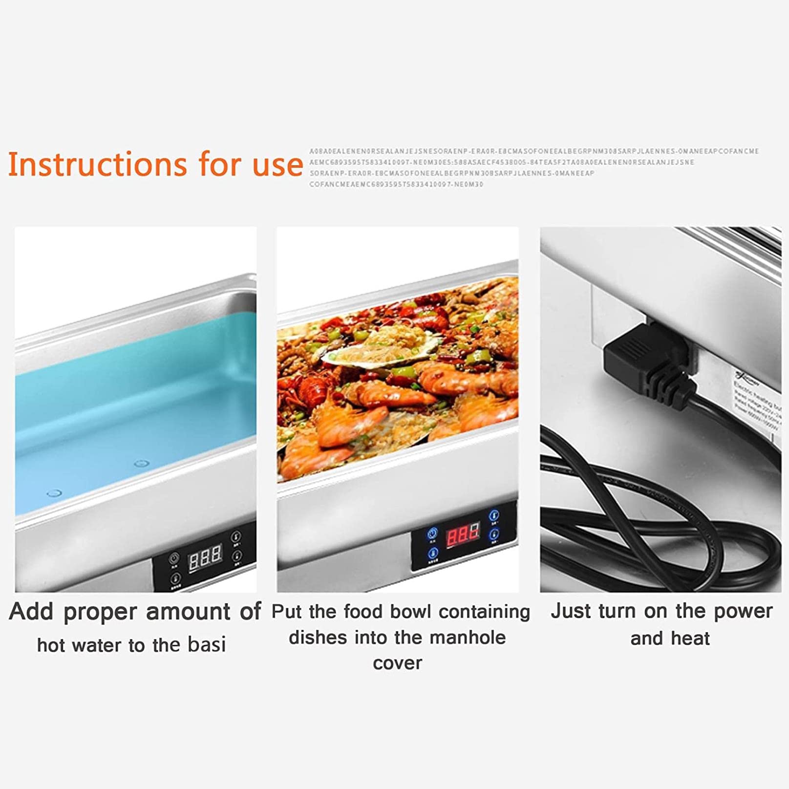 Chafing Dish, Calentador De Buffet Platos De Chorro De Acero Inoxidable Servidores Buffet Y Calentadores Calentadores De Alimentos Comerciales De 9l Catering Rectangular Chafer Warmer Set Para Buffe