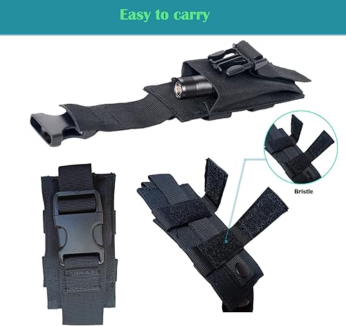 Miniatura 4 de Bolsa multiherramienta plegable para cuchillos, bolsa molle, funda multiherramienta para cinturón, linterna