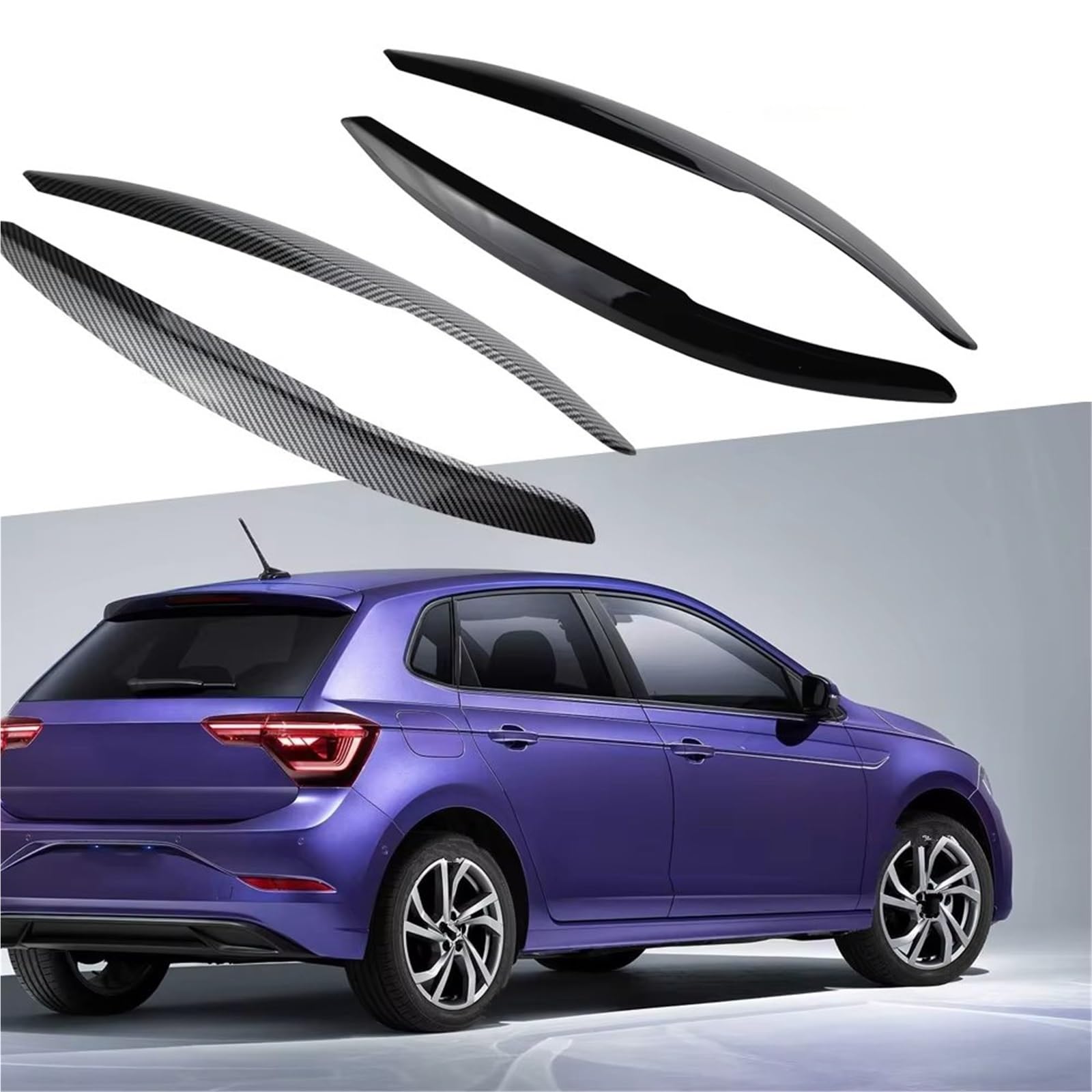 Reflektor do VW do Polo MK5 MK 5 2010-2017 czołowa lampa czołowa naklejka wykończenia reflektory osłona reflektorów samochodowych powieki