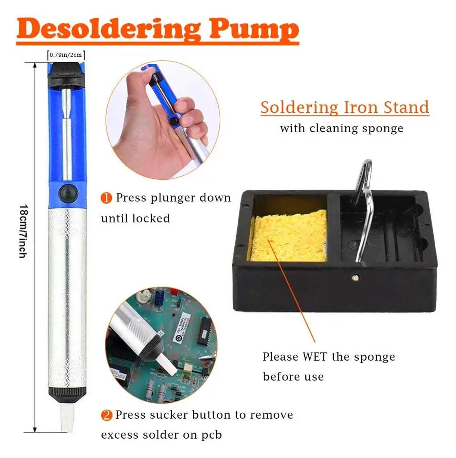 Kit For Saldatore Elettrico Da 60 W, Temperatura Regolabile, Riscaldatore In Ceramica, Set Di Pompe For Dissaldatura For Saldatore, Strumento Di Riparazione Il Miglior Regalo