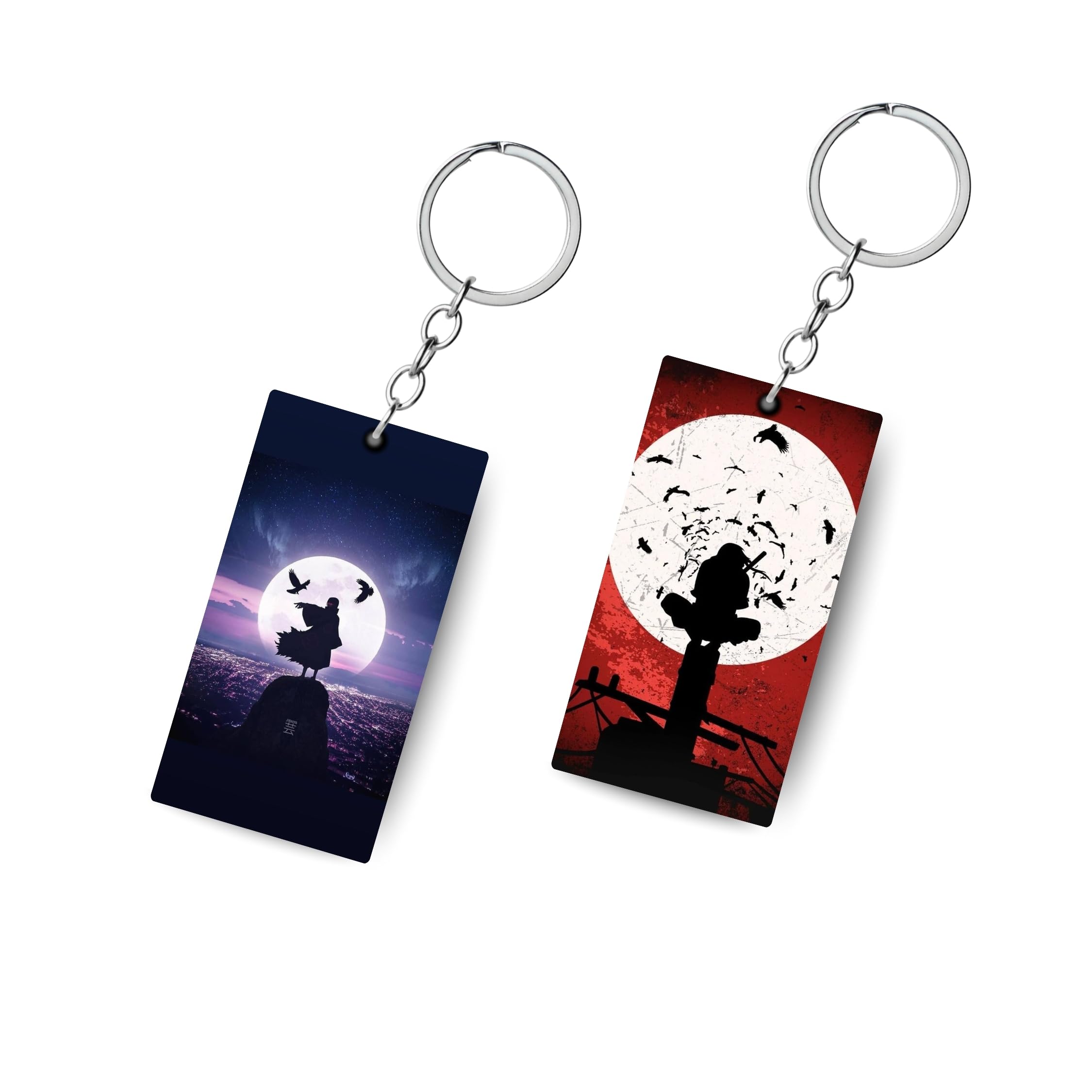 Premium (Pack of 2) Anime Printed Long Keychain For Bike, Scooty, Car, Acrylic Keyholder-picture-25