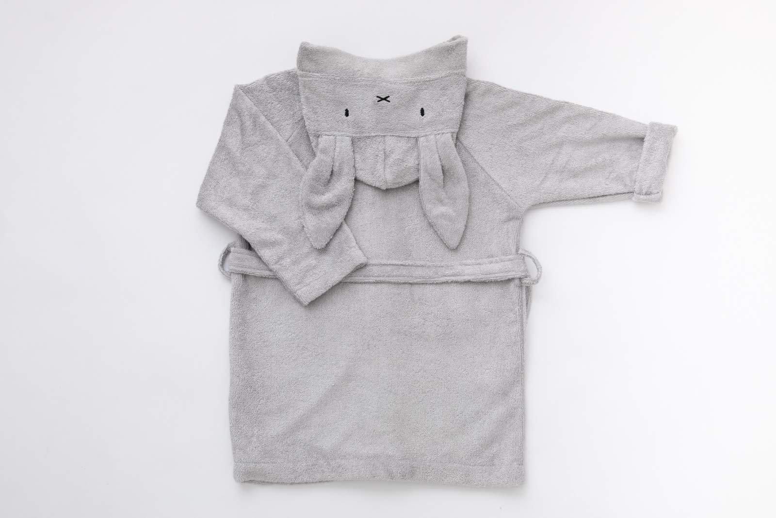 Bamboom Bamboom Peignoir en éponge, 2-4 ans, fibre de bambou biologique, Bathrope Baby 2-4 Y, gris, 1971005-500 g