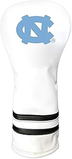 Team Golf NCAA White Vintage Fairway Golf Club Headcover, Form Fitting Design, Retro Design