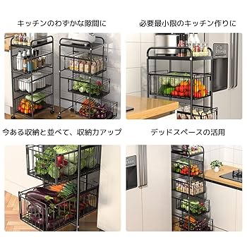 キッチン収納　スリム　隙間収納　ストック収納 楽天市場】すき間収納 スリムストッカー ストレージ 洗面所 収納