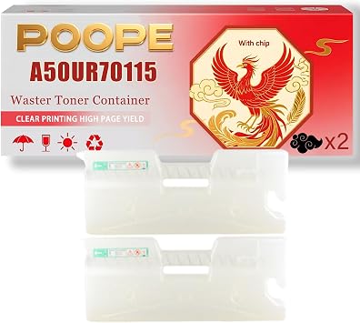 A50UR70115 Waster Toner Container Compatible for Konica Minolta AccurioPress C2060 C2070 C3070 Printers, High Yield 100000 Pages, Print More Pages 2-Pack Black