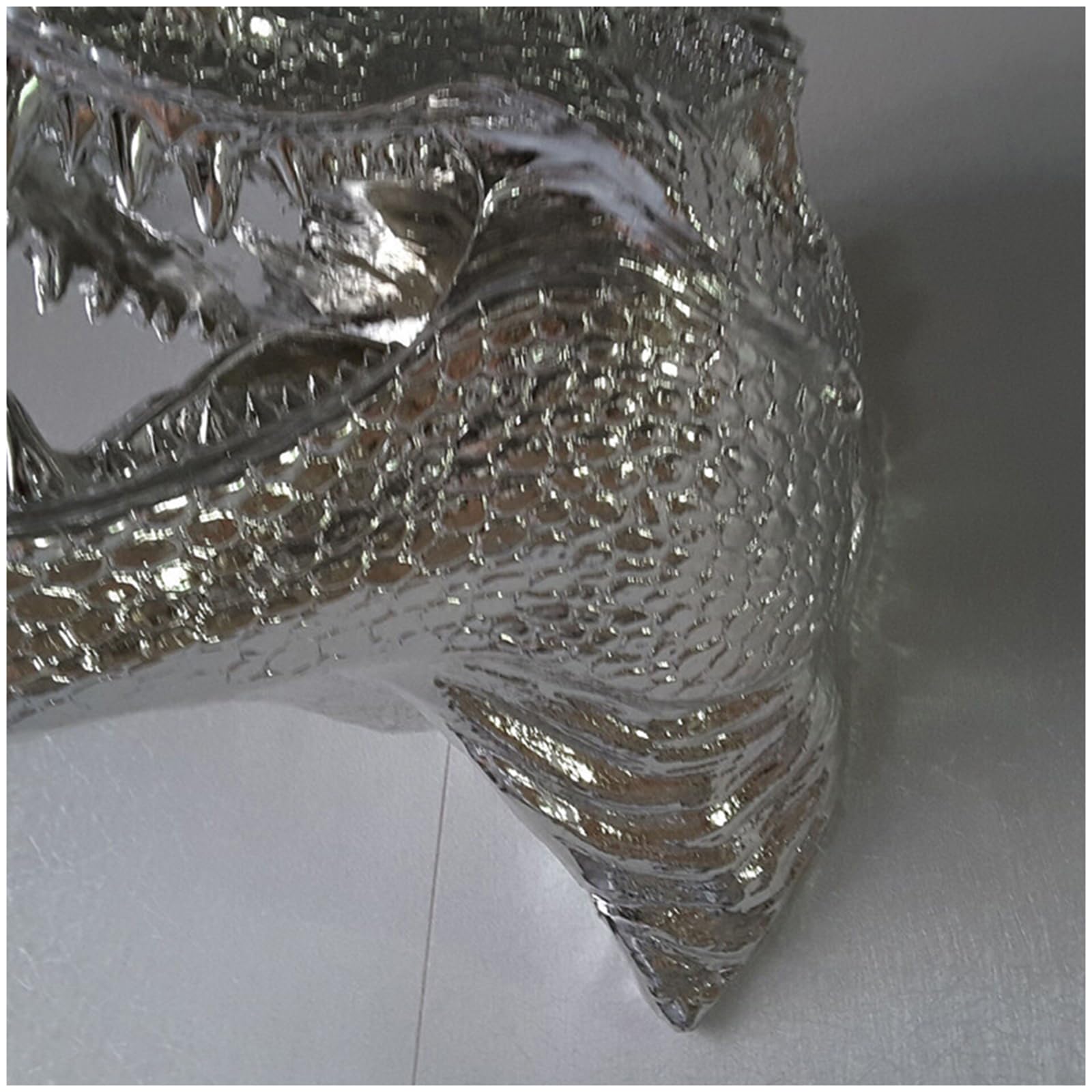 YXCQHZM Swarling Ogromny Tyranozaur Rex montowany na ścianie - głowa T-Rex wisząca figurka - 38 cm rzeźba głowy dinozaura - do dekoracji ścian