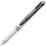 Pentel EnerGel Pearl RTX Retractable Liquid Gel Pen, (0.7mm), Medium Line, Needle Tip, Black Ink, Pack of 2 (BLN77WBP2A) – view 2