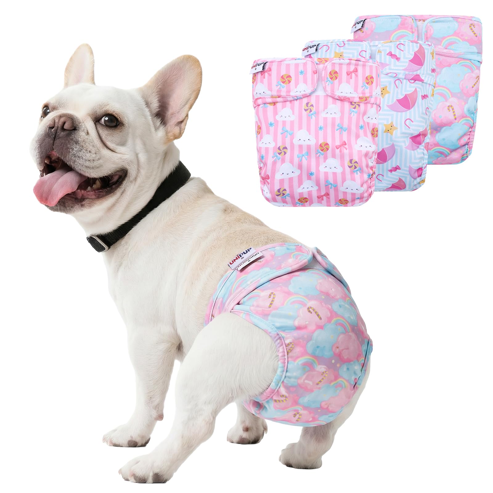 UNIPUP Female Dog Diapers No Tail Hole