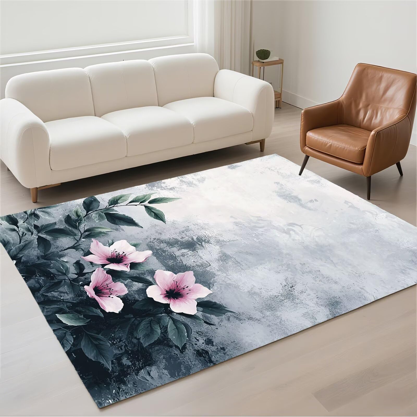 Grand tapis de salon 120x180cm moderne et doux pour chambre couloir salle à manger
