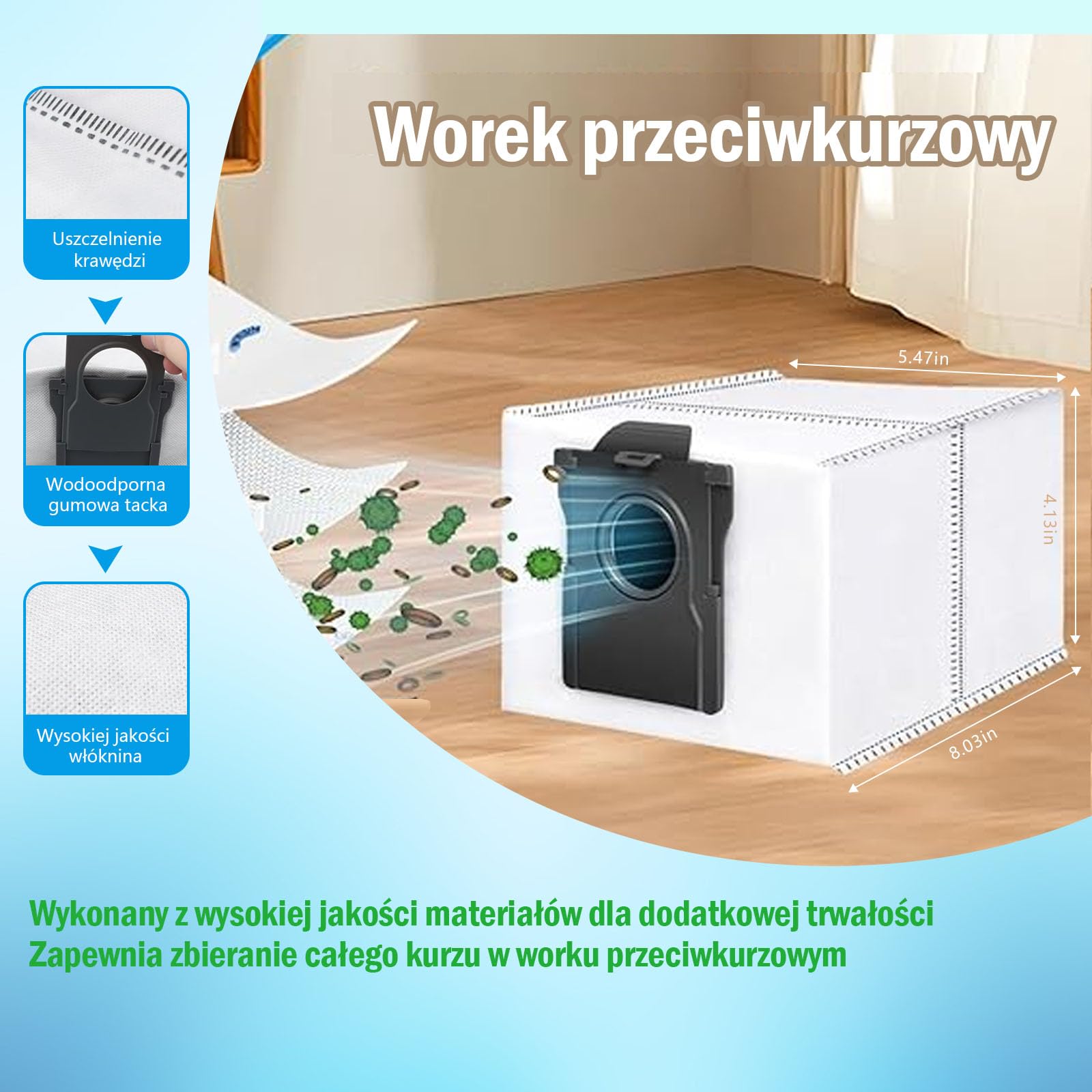 26 Akcesoriów do Dreame X50 Ultra Complete/Master/L50 Pro Ultra/L40s Pro Ultra/Mova V50 Ultra Complete - Szczotka Główna, Filtry, Ściereczki do Czyszczenia, Worki na Kurz