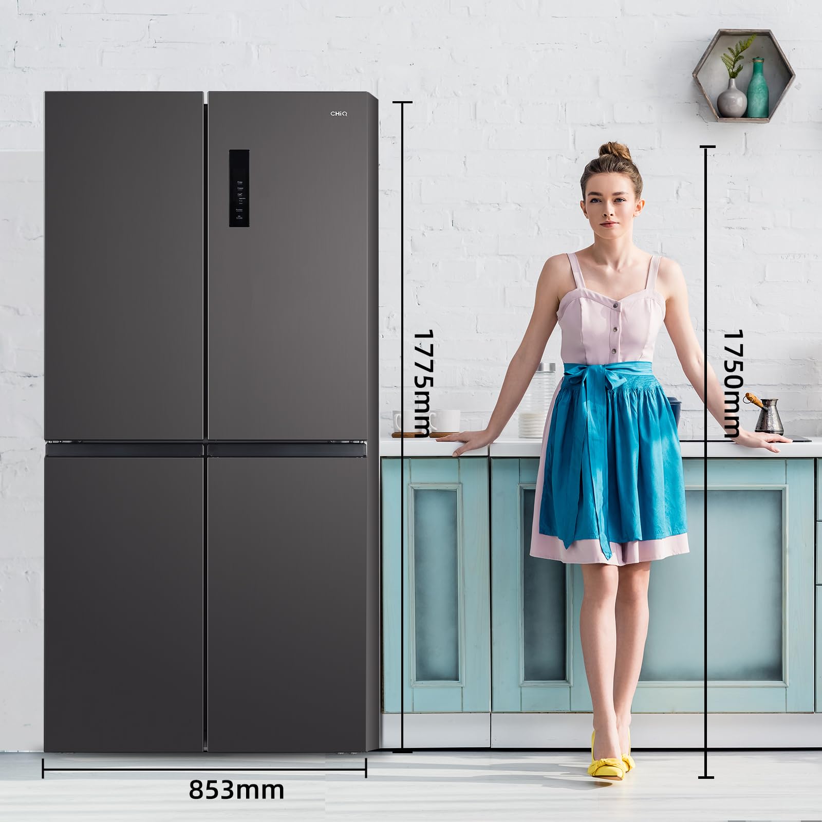 Refrigeratore American Cross Door CHiQ CCD503NEIBE 503L - Dettaglio