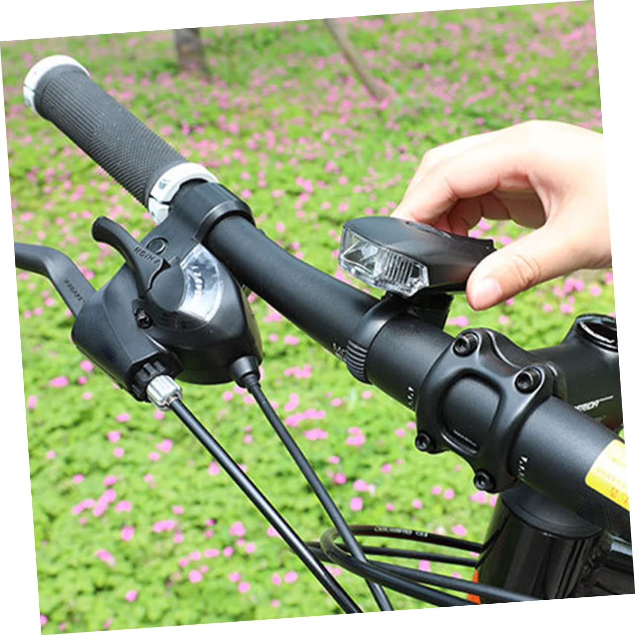 INOOMP 2juegos para Bicicleta Recargables USB Delantero y Luz Trasera Instalación y Robustez Accesorios De Ciclismo