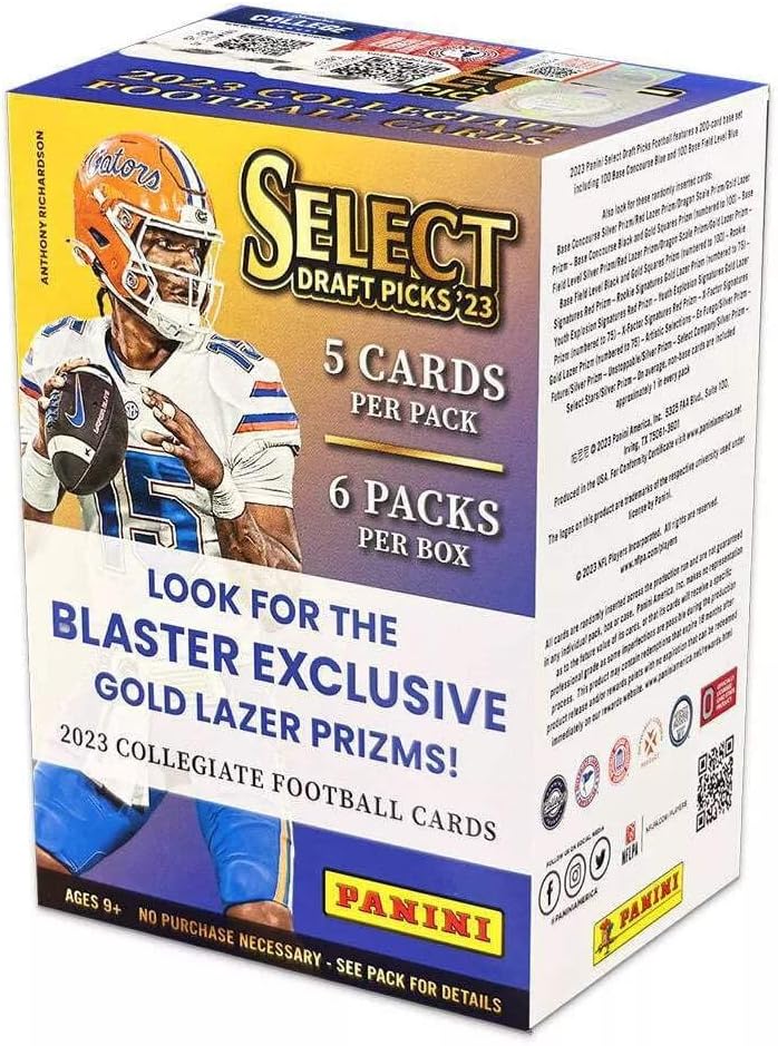 PANINI 2023 Select Collegiate Draft Picks Football Blaster Box