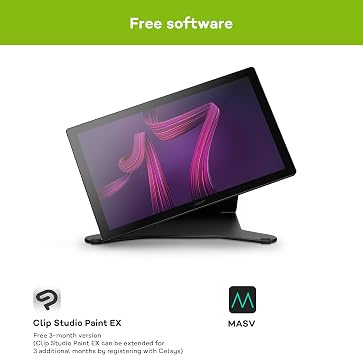 Wacom Cintiq Pro 17 Graphics Tablet with Stand (4k Resolution, 17.3 Inch Display, 120 Hz, HDR Gamma Support, Pantone Validated, Wacom Pro Pen 3, Multi-Touch, ExpressKey Grip)