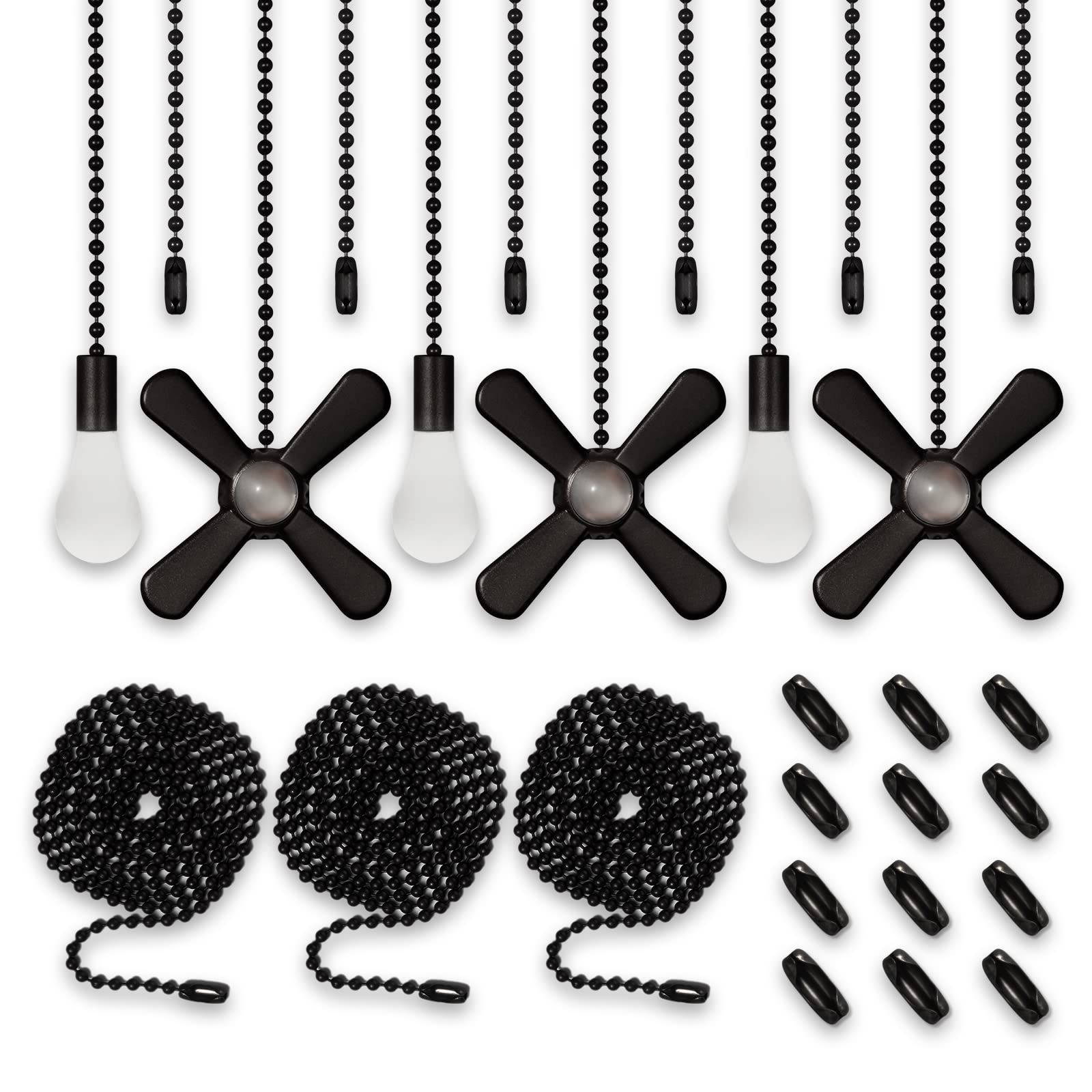 Ceiling Fan Pull Chains - Bronze Set of 6 -11 Ceiling Fan Pull Chains - Bronze Set of 6 -11