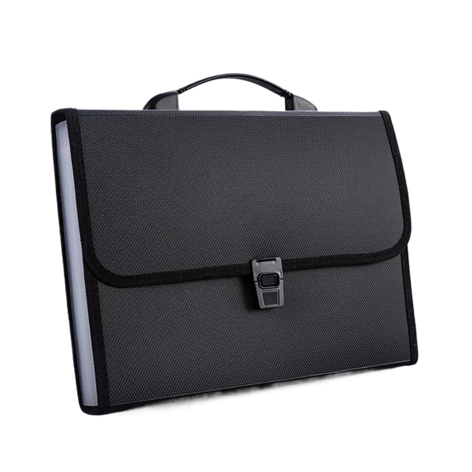 Carpeta Clasificadora Carpeta de archivos acordeón | Organizador de papel portátil A4, carpeta multicapa for documentos de exámenes de estudiantes(Black)