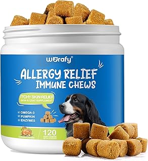 All-Itch Immunity Treats For Dogs(Chicken Flavor 120 Count),Dog Allergy Relief Treats,Soothe Itchy Paws, Eyes, Ears, Skin,Dog Itch Relief, Anti Itch for Dogs,Stop Pawlicking,for All Breeds and Sizes