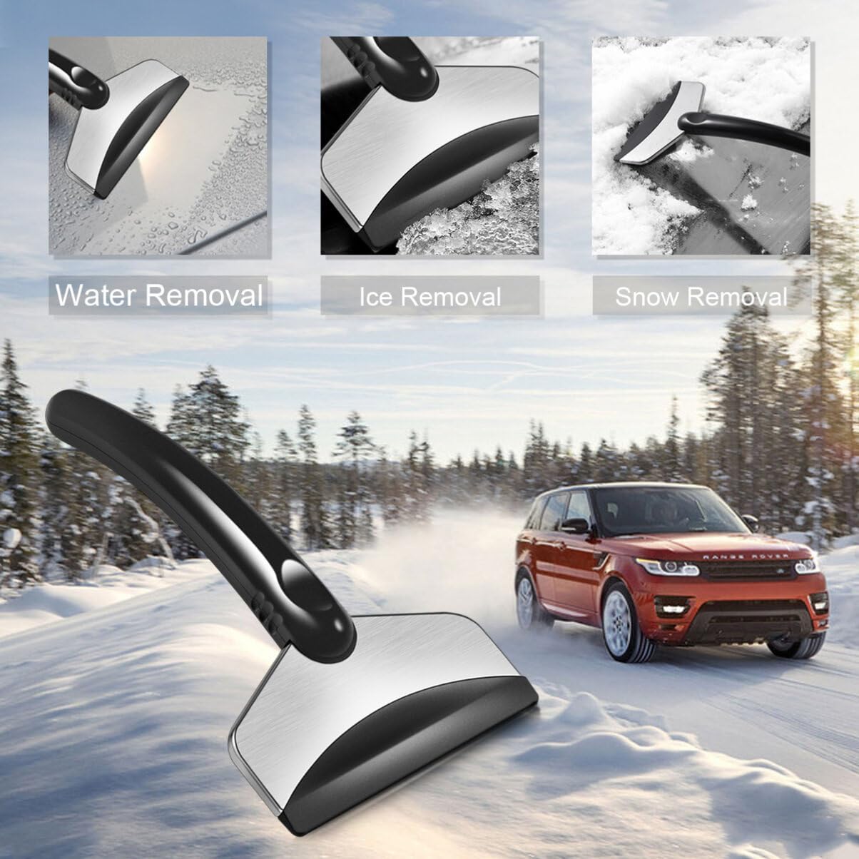 Gatuida Kids Snow Shovels Auto Scraper Clean Shovel Ice Removal Car Tool Vehicle Snow Kids Tools