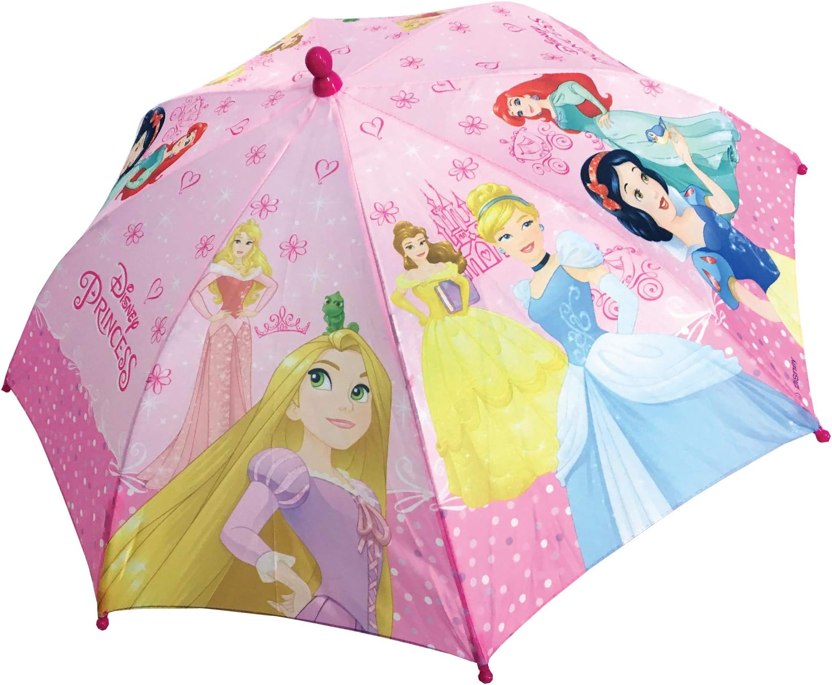 Chanos Princess Safety Runner Polyester Taslon Folding Umbrella, 37 cm, Pink