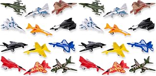 ArtCreativity Diecast Jet Toy Playset, Set of 12, Fighter Jet Toys in Assorted Colors and Designs, Great Birthday Party Favors, Goodie Bag Fillers, Gift Idea for Kids (Pack of 2)