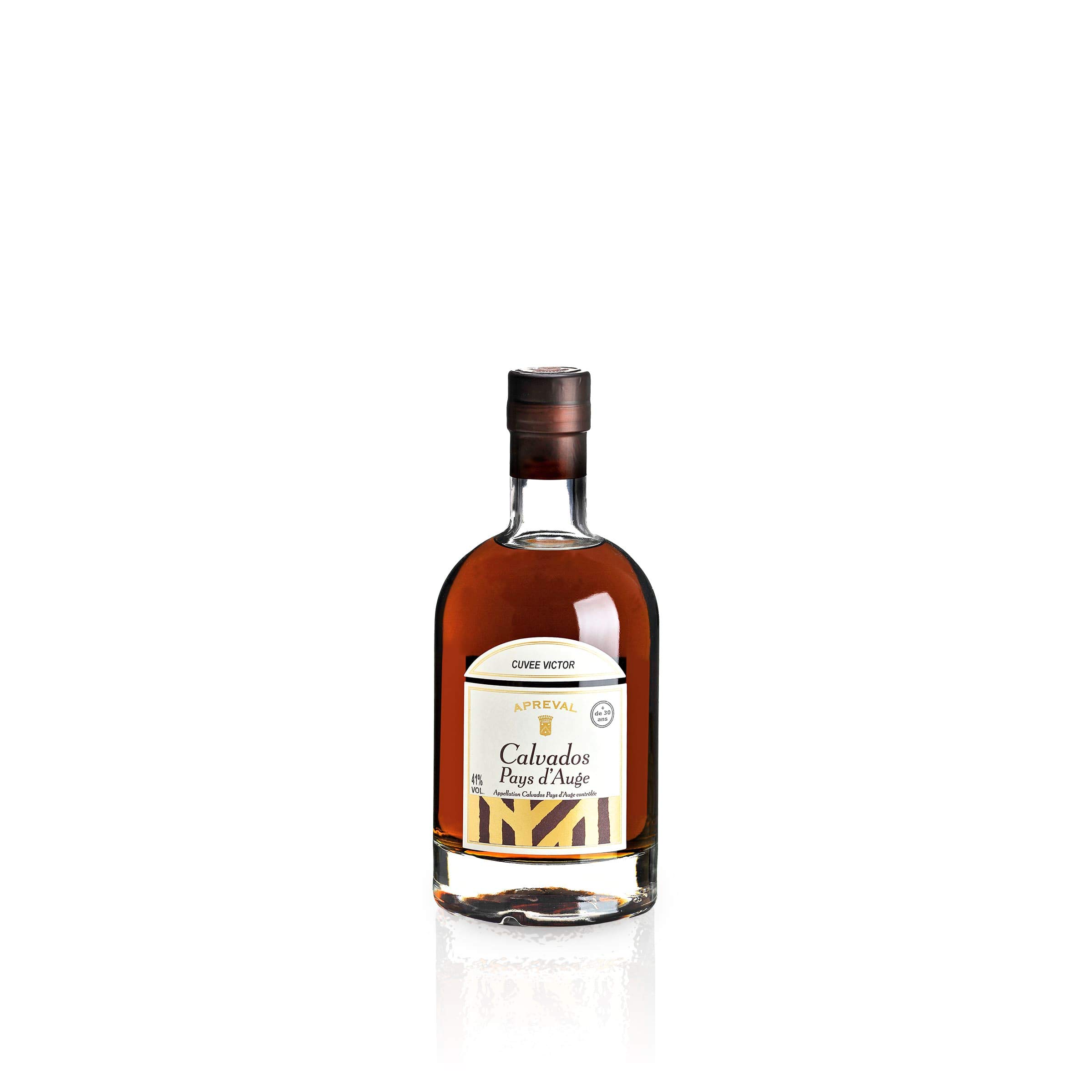 Calvados 'Cuvee Victor' 0,35l - AOC Pays d'Auge - Manoir d'Apreval (1 x 0,35 l)