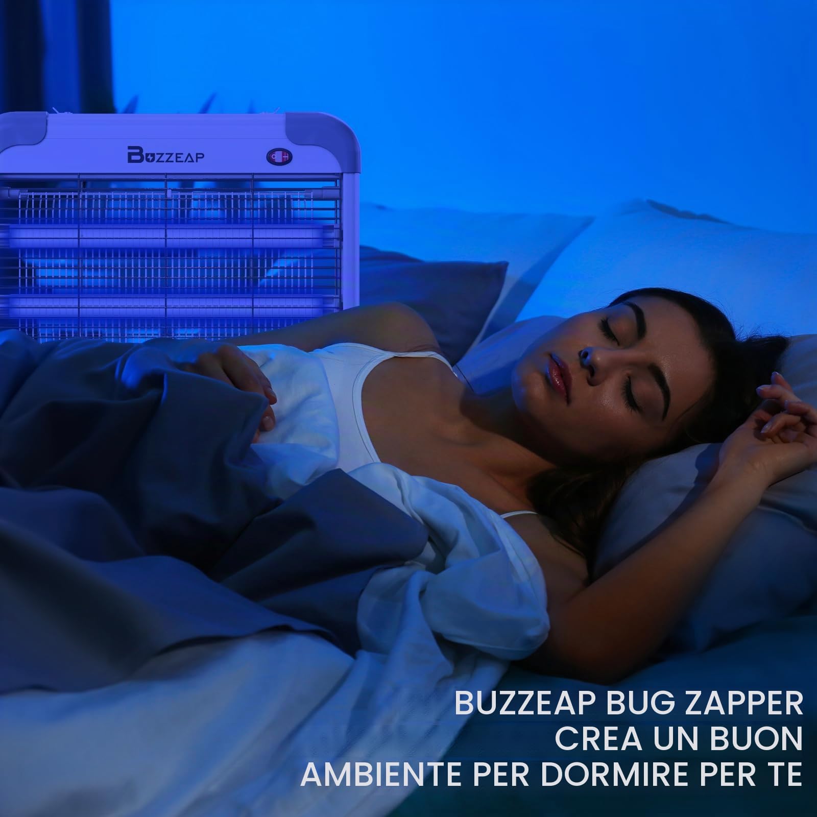 Killer elettronico per zanzare da interni, Killer per insetti, Killer per mosche, Potente killer elettrico per zanzare da 2800 V - 2 pezzi Lampadine di ricambio extra