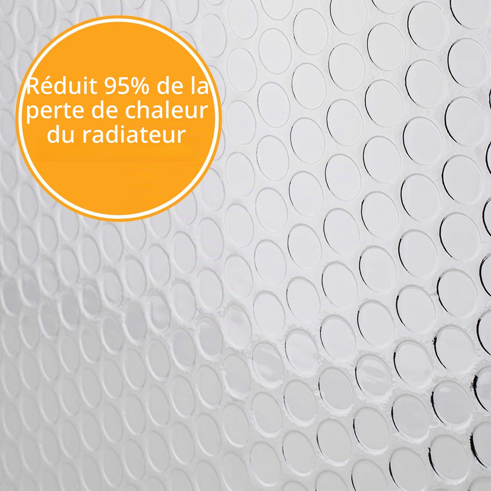 bonna Feuille Réflecteur de Radiateur - 5 m x 0,6 m x 3 mm - Film isolant - Film réfléchissant pour radiateur - Isolation derrière le radiateur