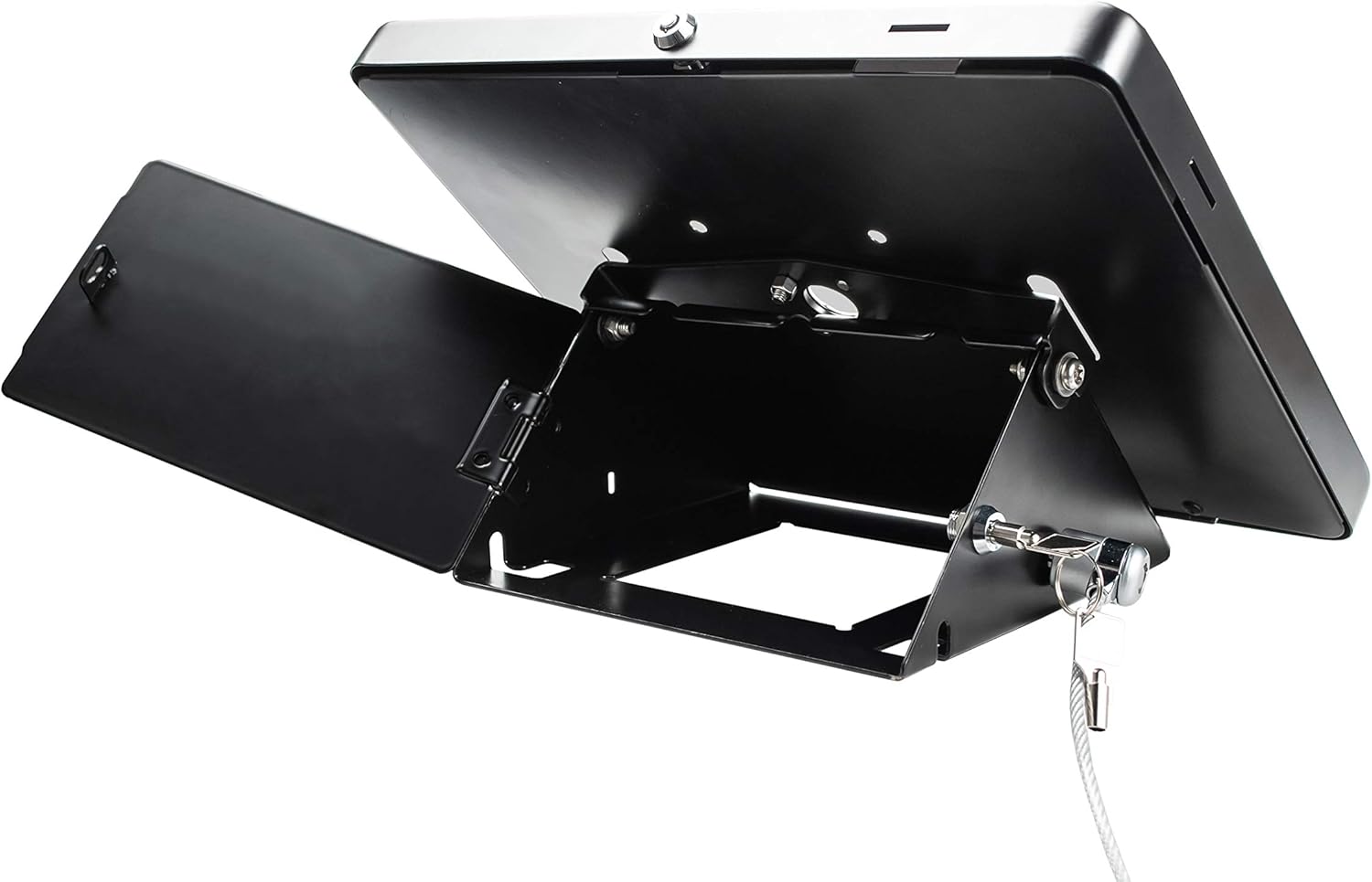 Top Rated Security Angle-Flip Kiosk – CTA Premium Angle-Flip Security POS Kiosk with Storage Compartment for iPad 7th/ 8th/ 9th Gen 10.2”, iPad Pro 11”, Galaxy Tab 9.7”, Galaxy Tab 10.1” (PAD-PARAPK)