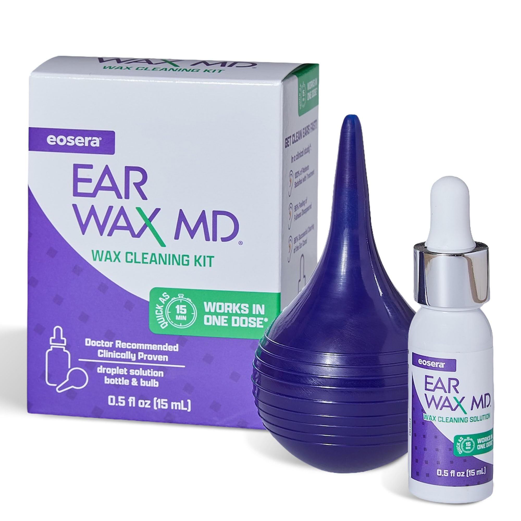 eosera Ear Wax MD Cleaning Kit - 15 mL