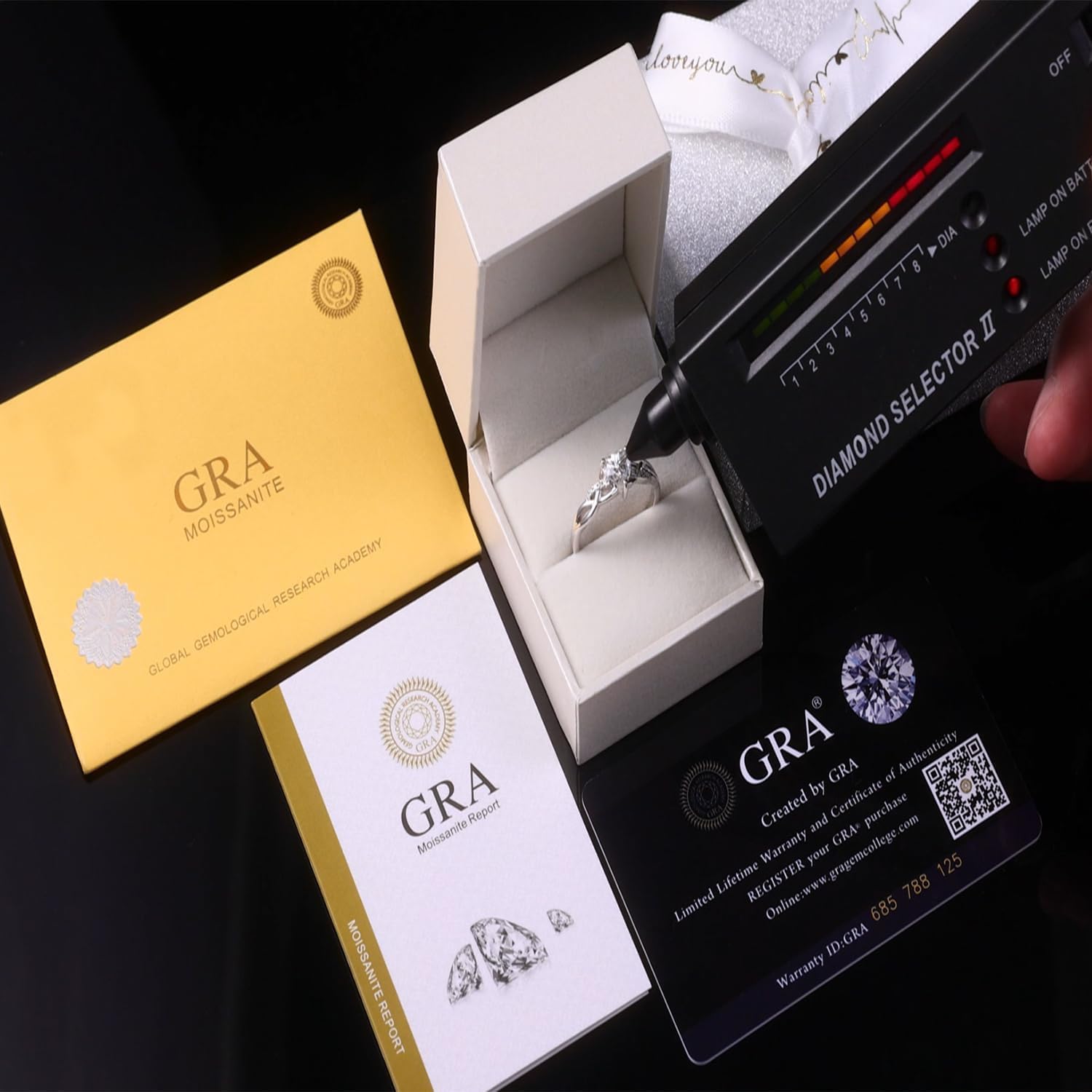 Heart-Shaped Moissanite Ring, Moissanite Engagement Promise Ring, 925 Sterling Silver Ring, Anniversary Ring - Image 5