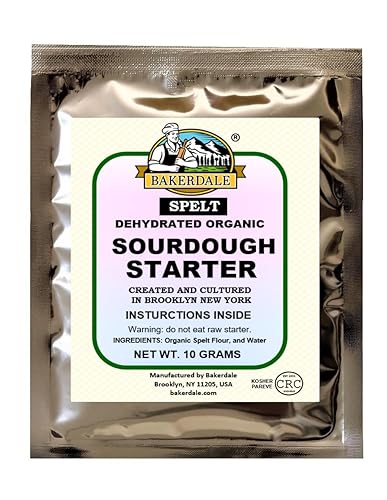Bakerdale Cultivo iniciador de masa madre de espelta orgánica deshidratada