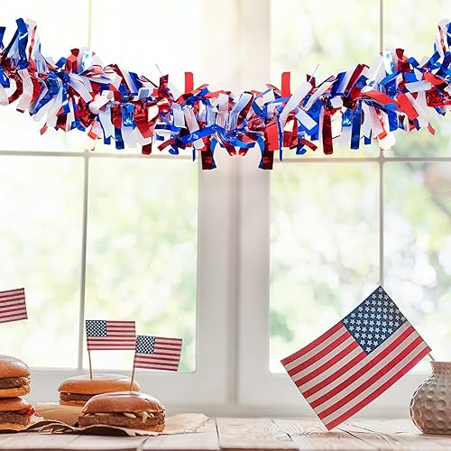 Miniatura 12 de Shappy Guirnalda de oropel negra de 90 pies, 6 rollos para decoración de Halloween, Navidad, guirnalda metálica con purpurina para bodas, fiestas