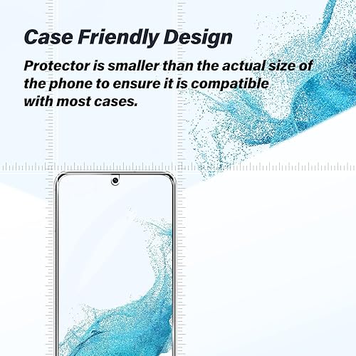 Miniatura 5 de Protector de pantalla de vidrio templado para Galaxy S22 Plus + protector de lente de cámara 2 + 2 unidades Compatible con fundas antiarañazos