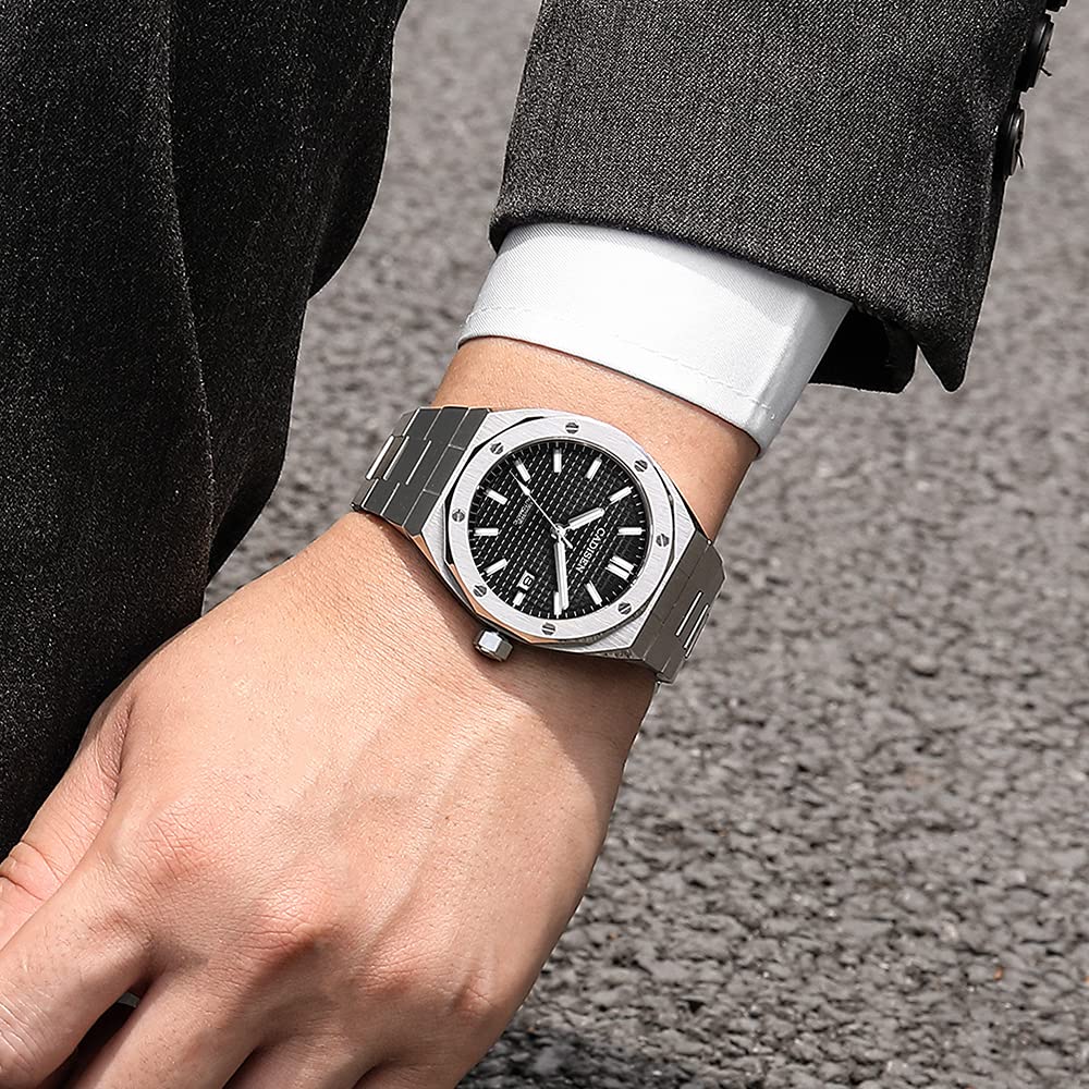 CADISEN - Reloj automático para Hombre con Cristal de Zafiro Impermeable a 100 m