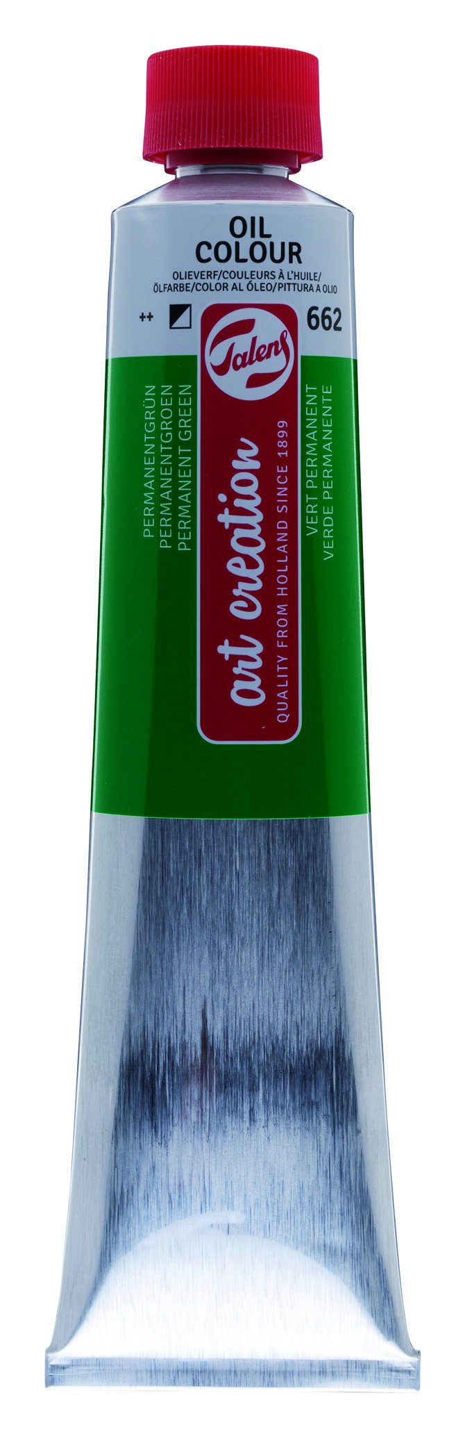 Talens Art Creation Oil Colour Tube 200 ml Permanent Green 662, 200 ml (Pack of 1)