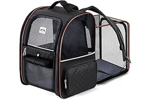 Lekebobor Expandable, Foldable Backpack Carrier for Small Dogs and Medium Cats