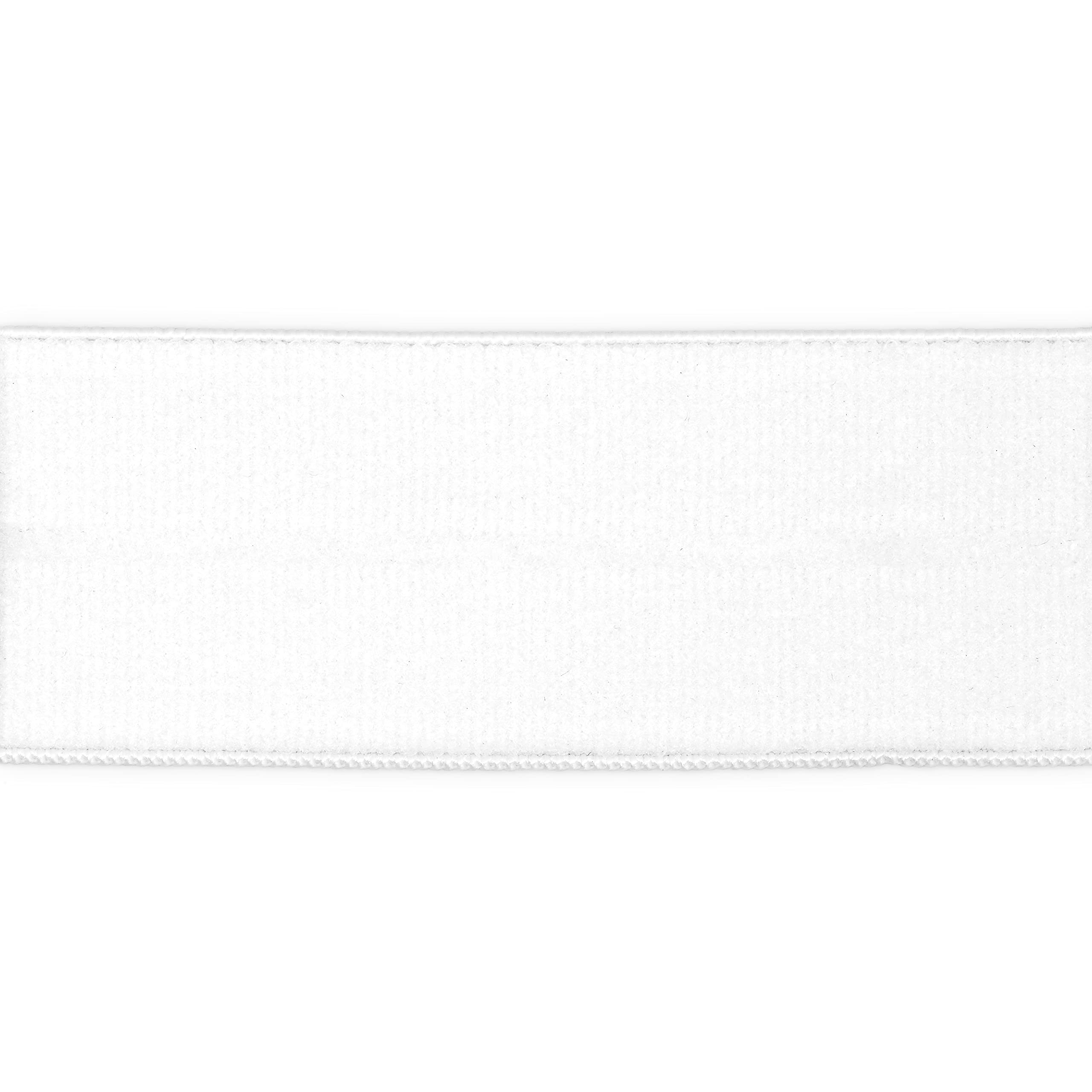 Dritz 9487W Katlanır Dokuma Elastik, 3,5 cm x 24 Yard, Beyaz
