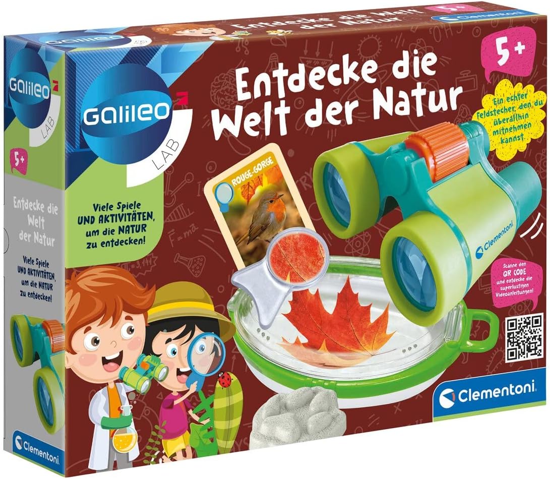 Galileo Lab - Discover The World of Nature, exciting Suitcase to Explore The Home Flora & Fauna, Outdoor Play and Fun, for Budding Biologists from 5 Years by Clementoni 59267