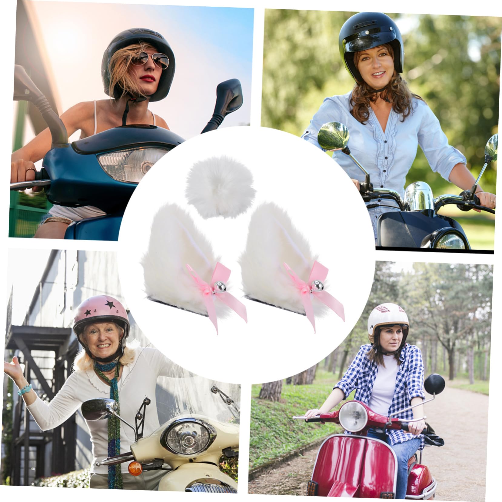 SOLUSTRE 9 STK Helm Katzenohren motorradhelm Ohren motorradhelm Aufkleber Motorradhelm Dekorieren Motorradhelme fahrradhelm Dekoration 