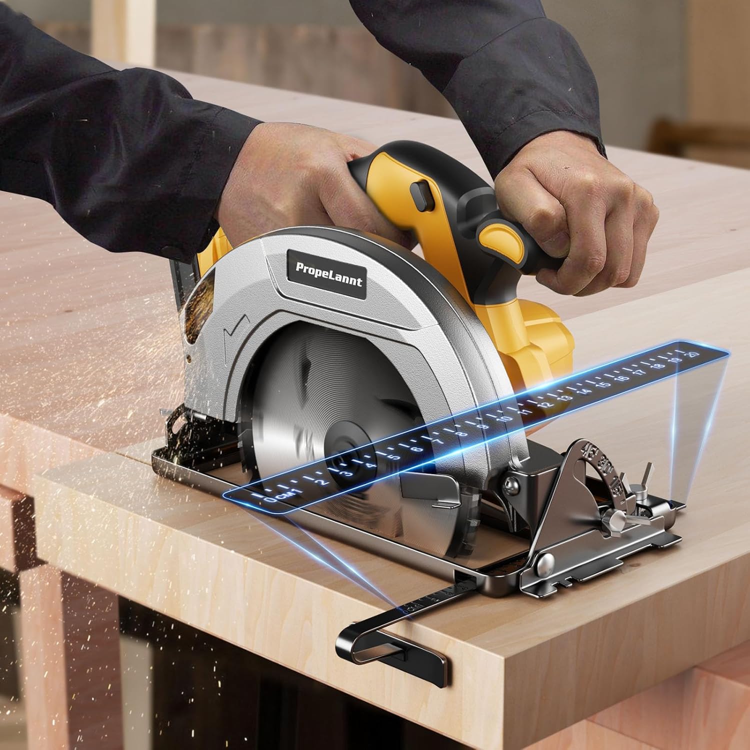Circular Saw for Dewalt 20V MAX Battery, 7-1/4 Inch Power Wood