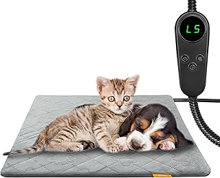 Pet Heating Pad for Cats Dogs Electric Heated Bed Waterpr...