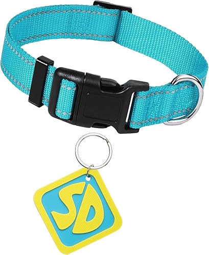 Dog Costumes, SD Tags with Nylon Adjusta ble Reflective Dog Collar, SD Collar Tags for Large Small Medium Big Extra Large Pet Puppy, Halloween Dog Costumes (L)