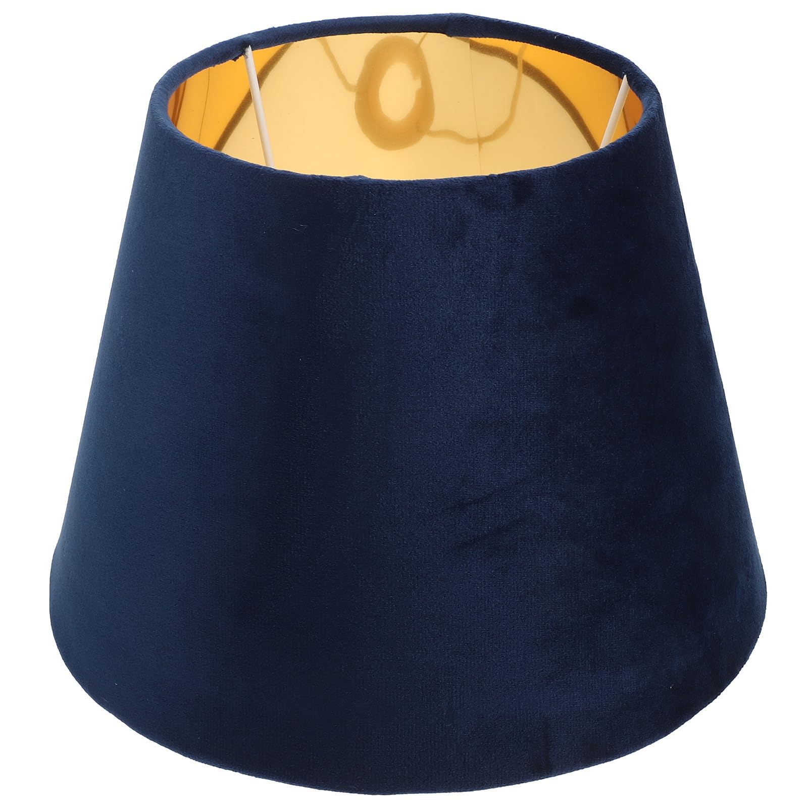 ABOOFAN Abat-jour Doré Décoratif en Tissu, Compatible E27, Léger et Compact, pour Lampe à Poser, Chambre et Salon,