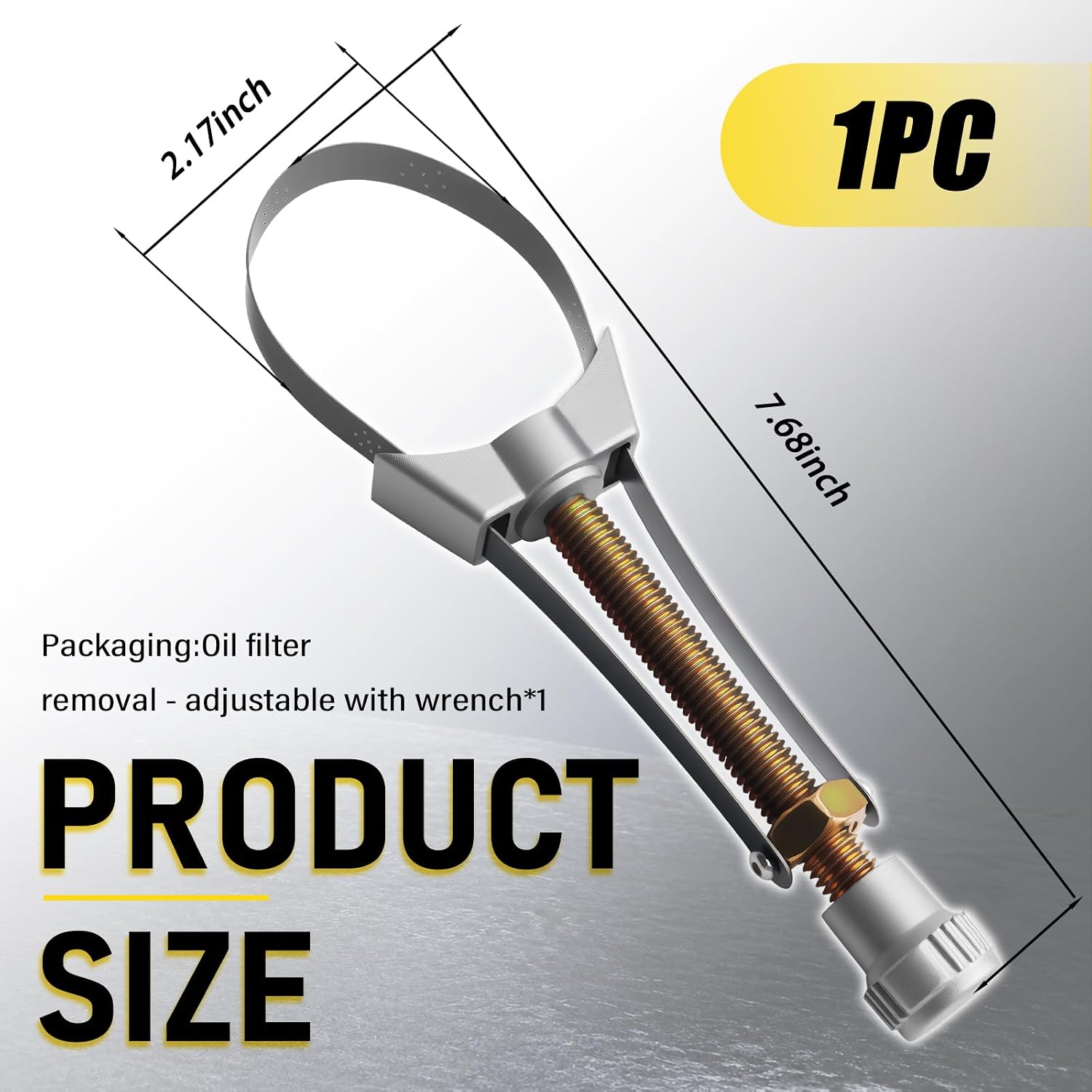 60mm-120mm Adjustable Oil Filter Wrench,Oil Filter Strap Wrench