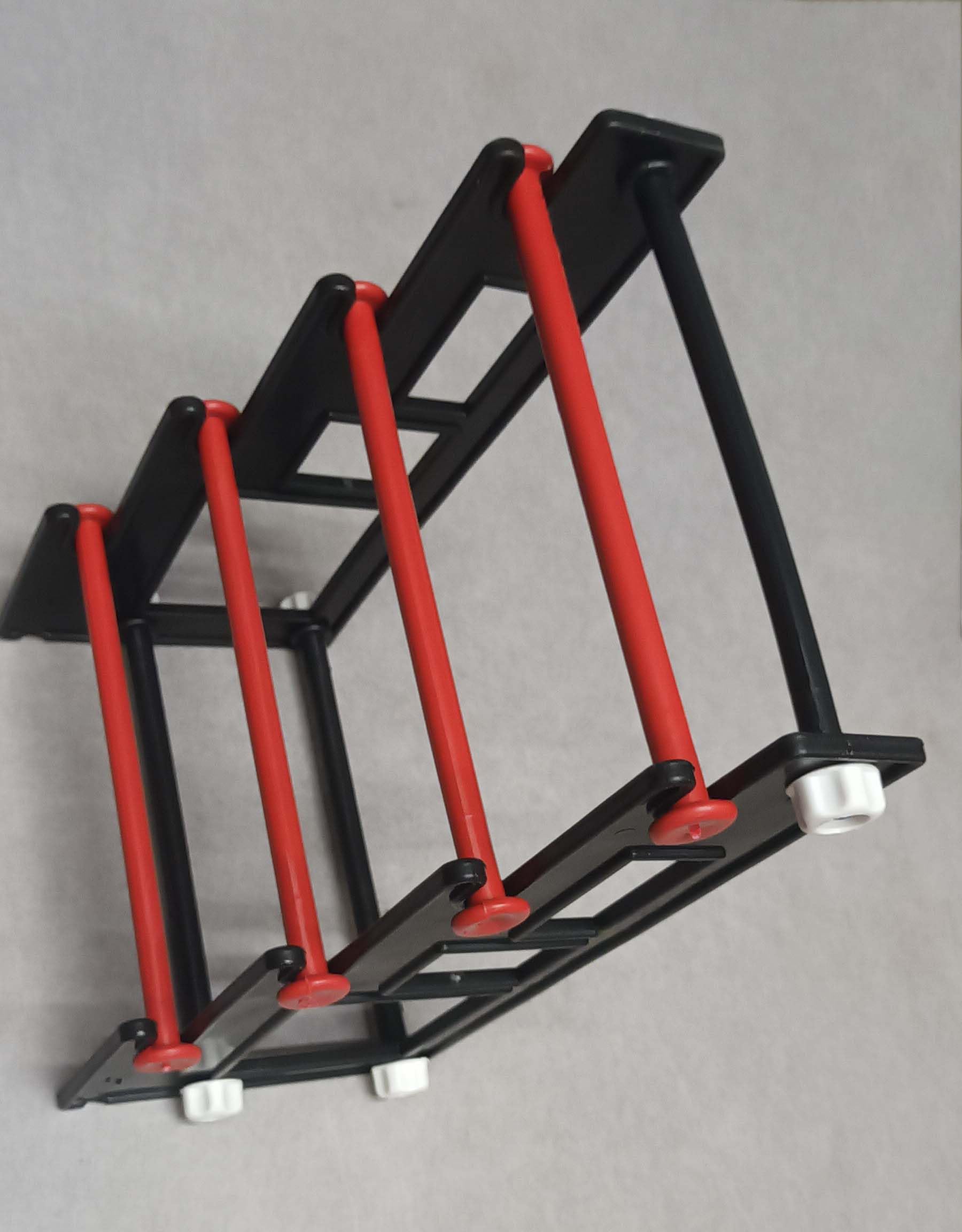 1 Side Bangle Stand - Plastic Bangle Display Stand with 5 Sticks (Multi Colour) With;6" Length:12" 3