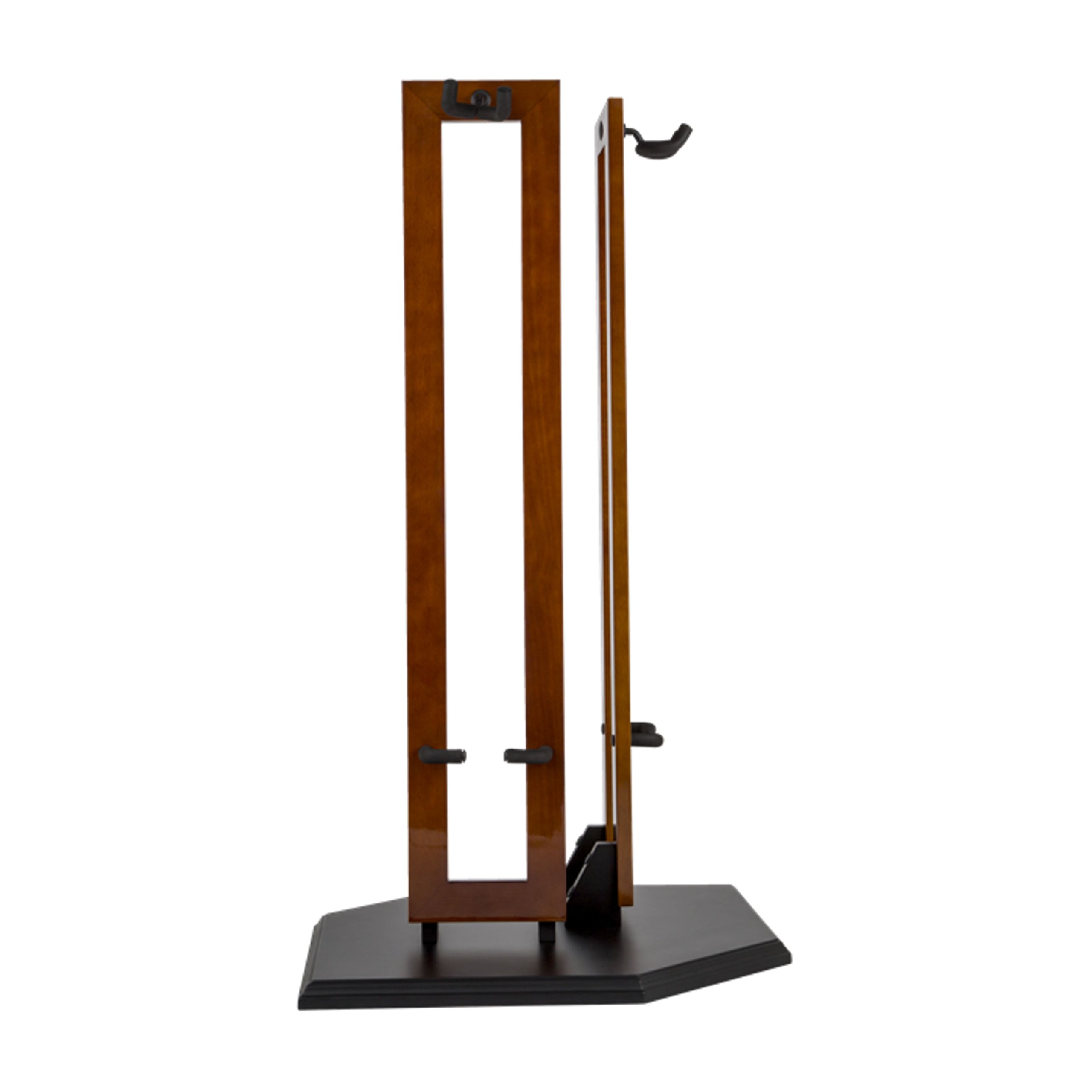 Fender Fender Hanging Wood Double Guitar Stand, Cherry with Black