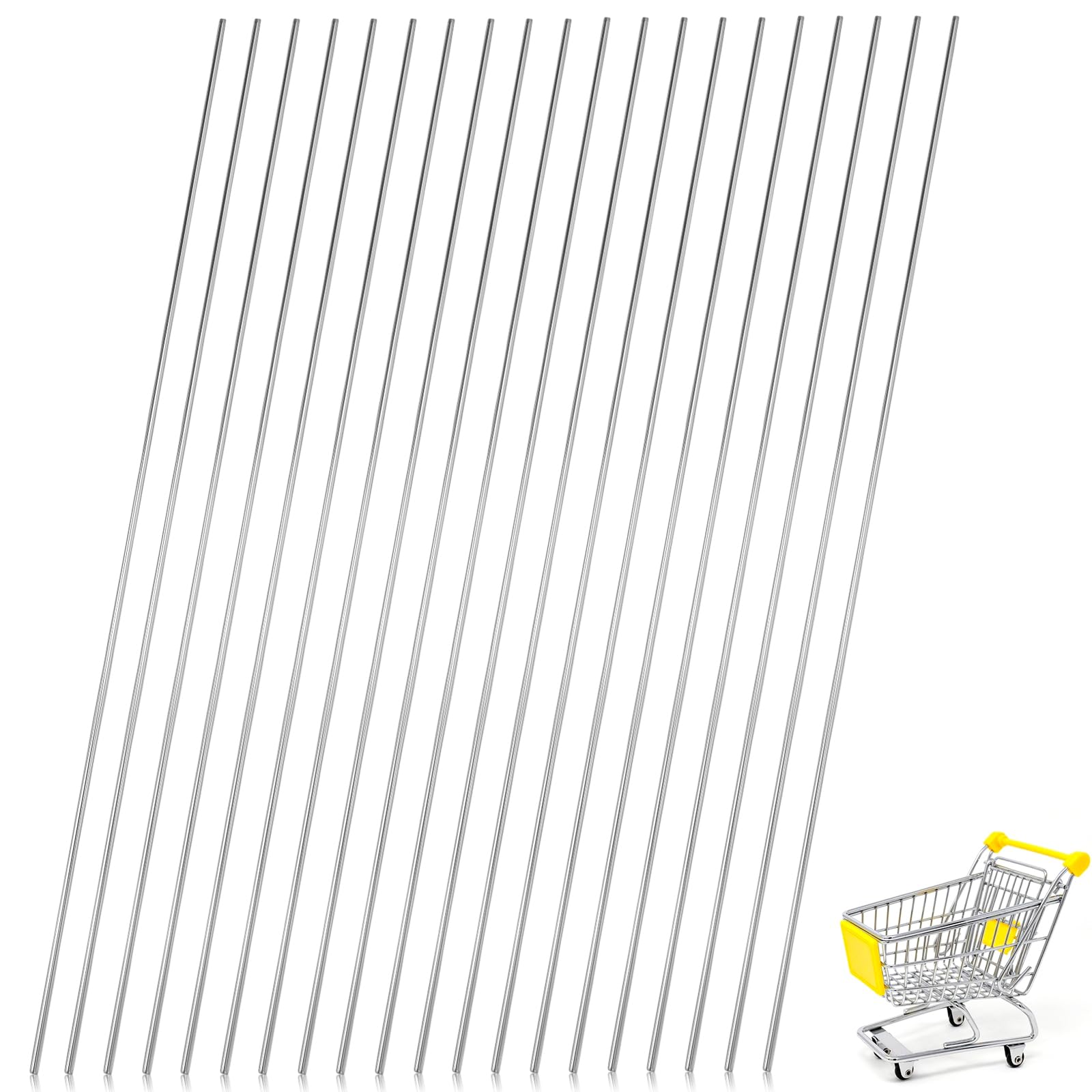 Barra in acciaio inossidabile 304 2 x 300 mm per lavori fai-da-te